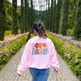 You Are Smart Brave Strong Kind Loved Motivation Teacher Kid Women's Sweatshirt Back Print Light Pink