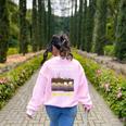 Sorry My Fault Earthquake Tectonic Plate Science Teacher Pun Women's Sweatshirt Back Print Light Pink Sorry My Fault Earthquake Tectonic Plate Science Teacher Pun Women's Sweatshirt Back Print Light Pink