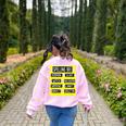 Spelling Bee Pun Halloween Costume For Teachers Women's Sweatshirt Back Print Light Pink