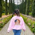 Spilling The Tea Since 1773 Vintage Us History Teacher Women's Sweatshirt Back Print Light Pink