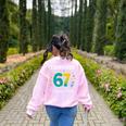 I Survived 67 Days Of School Teachers Students Meme Women's Sweatshirt Back Print Light Pink I Survived 67 Days Of School Teachers Students Meme Women's Sweatshirt Back Print Light Pink