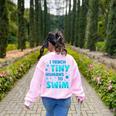 Swimming Teacher I Teach Tiny Humans To Swim Swim Instructor Women's Sweatshirt Back Print Light Pink Swimming Teacher I Teach Tiny Humans To Swim Swim Instructor Women's Sweatshirt Back Print Light Pink