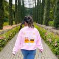 I Teach The Cutest Candy Corn In The Bunch Teacher Halloween Women's Sweatshirt Back Print Light Pink I Teach The Cutest Candy Corn In The Bunch Teacher Halloween Women's Sweatshirt Back Print Light Pink