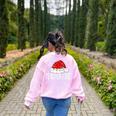Teacher Aide Christmas Women Family Matching Group Xmas Women's Sweatshirt Back Print Light Pink Teacher Aide Christmas Women Family Matching Group Xmas Women's Sweatshirt Back Print Light Pink
