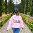 Teacher All Calm Said No Teacher Christmas Pencil Tree Women's Sweatshirt Back Print Light Pink Teacher All Calm Said No Teacher Christmas Pencil Tree Women's Sweatshirt Back Print Light Pink