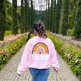 Teacher First Day Of School Y'All Gonna Learn Today Women's Sweatshirt Back Print Light Pink Teacher First Day Of School Y'All Gonna Learn Today Women's Sweatshirt Back Print Light Pink