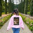 The Teacher Ghost Book Reading Books Lover Halloween Women's Sweatshirt Back Print Light Pink The Teacher Ghost Book Reading Books Lover Halloween Women's Sweatshirt Back Print Light Pink