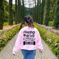 Teacher Off Duty Promoted To Stay At Home Dog Mom Tshirt Men Women Women's Sweatshirt Back Print Light Pink Teacher Off Duty Promoted To Stay At Home Dog Mom Tshirt Men Women Women's Sweatshirt Back Print Light Pink