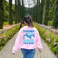 Teacher Shark Do Your Work Women's Sweatshirt Back Print Light Pink