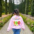 My Teacher Survived 100 Days Of Me 100 Days Of School Women's Sweatshirt Back Print Light Pink