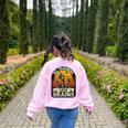 Teacher All Teachers Love Brains Halloween Women's Sweatshirt Back Print Light Pink