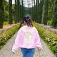 Teachers Love Brains Halloween Costume Boo Trick Teach Women's Sweatshirt Back Print Light Pink Teachers Love Brains Halloween Costume Boo Trick Teach Women's Sweatshirt Back Print Light Pink