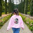 Teachers Love Brains Shirt Men Women Teacher Halloween Women's Sweatshirt Back Print Light Pink