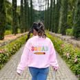 Testing Squad Costume Test Day Teacher Student School Women's Sweatshirt Back Print Light Pink