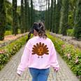 Thanksgiving Math Teacher Math Symbol Men Women Girls Kids Women's Sweatshirt Back Print Light Pink