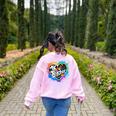 TK Teacher Transitional Kindergarten Heart Back To School Women's Sweatshirt Back Print Light Pink TK Teacher Transitional Kindergarten Heart Back To School Women's Sweatshirt Back Print Light Pink