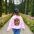 Trick Or Tray Halloween Cafeteria Teacher School Women's Sweatshirt Back Print Light Pink Trick Or Tray Halloween Cafeteria Teacher School Women's Sweatshirt Back Print Light Pink