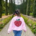 Valentines Day Teacher Hearts Apple Love Teach Women Men Women's Sweatshirt Back Print Light Pink Valentines Day Teacher Hearts Apple Love Teach Women Men Women's Sweatshirt Back Print Light Pink