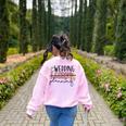 Wedding Planning Not Lesson Engaged Teacher Wedding Women's Sweatshirt Back Print Light Pink