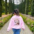 Weird Teachers Build Character Skeleton Book Halloween Women Women's Sweatshirt Back Print Light Pink Weird Teachers Build Character Skeleton Book Halloween Women Women's Sweatshirt Back Print Light Pink