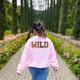 Wild About My Students Shirt Animals Teacher Women's Sweatshirt Back Print Light Pink Wild About My Students Shirt Animals Teacher Women's Sweatshirt Back Print Light Pink