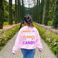 Will Trade Students For Candy Cute Halloween Costume Teacher For Men Women Kids Women's Sweatshirt Back Print Light Pink Will Trade Students For Candy Cute Halloween Costume Teacher For Men Women Kids Women's Sweatshirt Back Print Light Pink