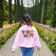 Women Spooky Science Teacher Halloween Science Stem Teacher Women's Sweatshirt Back Print Light Pink