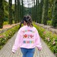 The World Needs All Kinds Of Minds Special Education Teacher Women's Sweatshirt Back Print Light Pink