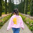 Yoga Meditation Buddha Yoga Teacher T-Shirt Women's Sweatshirt Back Print Light Pink