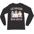1st Grade Boo Crew Groovy Halloween Floral Ghost Kid Teacher Unisex Long Sleeve T-Shirt, trending gift 1st Grade Boo Crew Groovy Halloween Floral Ghost Kid Teacher Unisex Long Sleeve T-Shirt, trending gift