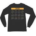 2025 Calendar For Planners Teachers Offices Months Unisex Long Sleeve T-Shirt, trending gift 2025 Calendar For Planners Teachers Offices Months Unisex Long Sleeve T-Shirt, trending gift
