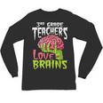 3rd Grade Teachers Love Brains Zombie Teacher Halloween Unisex Long Sleeve T-Shirt, trending gift