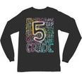 5th Grade Typography Team Fifth Grade Teacher Back To School Unisex Long Sleeve T-Shirt, trending gift