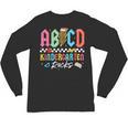 ABCD Kindergarten Rocks Pencil Lightning Teachers Rock Boys Unisex Long Sleeve T-Shirt, trending gift ABCD Kindergarten Rocks Pencil Lightning Teachers Rock Boys Unisex Long Sleeve T-Shirt, trending gift