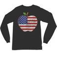American Flag Teachers Students Apple 4th Of July Vintage Unisex Long Sleeve T-Shirt, trending gift American Flag Teachers Students Apple 4th Of July Vintage Unisex Long Sleeve T-Shirt, trending gift