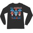 All American Teacher Pencil Coquette Bow USA Flag Teachers Unisex Long Sleeve T-Shirt, trending gift All American Teacher Pencil Coquette Bow USA Flag Teachers Unisex Long Sleeve T-Shirt, trending gift