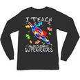 Autism Awareness Teacher I Teach Awesome Superheroes Unisex Long Sleeve T-Shirt, trending gift