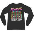 Back To School Retro Reading Is My Jam 80s Teacher Boombox Unisex Long Sleeve T-Shirt, trending gift