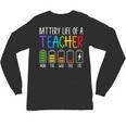 Battery Life Of A Teacher School Teacher Appreciation Unisex Long Sleeve T-Shirt, trending gift Battery Life Of A Teacher School Teacher Appreciation Unisex Long Sleeve T-Shirt, trending gift
