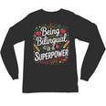 Being Bilingual Is A Superpower ESL Teacher School Unisex Long Sleeve T-Shirt, trending gift Being Bilingual Is A Superpower ESL Teacher School Unisex Long Sleeve T-Shirt, trending gift
