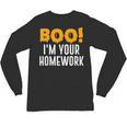 Boo I'm Your Homework Halloween Teacher Costume Unisex Long Sleeve T-Shirt, trending gift Boo I'm Your Homework Halloween Teacher Costume Unisex Long Sleeve T-Shirt, trending gift