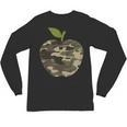 Camo Apple Camouflage Clothing School Student Camo Teacher Men Women Kids Unisex Long Sleeve T-Shirt, trending gift