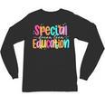 Color Special Education Squad Groovy Dream Team SPED Teacher Unisex Long Sleeve T-Shirt, trending gift