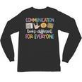 Communication Looks Different Tee Shirt Kids -Adults Teacher Animal Print Small Short Sleeve Classic Fit Crew Neck Polyester 100 Unisex Long Sleeve T-Shirt, trending gift