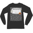 Composition Notebook Costume Adult Halloween For Teachers Unisex Long Sleeve T-Shirt, trending gift