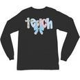 Coquette Bow Teach Teacher Happy First Day Back To School Unisex Long Sleeve T-Shirt, trending gift Coquette Bow Teach Teacher Happy First Day Back To School Unisex Long Sleeve T-Shirt, trending gift
