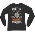 Creepin It Real Kindergarten Monsters Halloween Teacher Unisex Long Sleeve T-Shirt, trending gift
