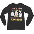 Creepin It Real With Kindergarten Monsters Halloween Teacher Unisex Long Sleeve T-Shirt, trending gift Creepin It Real With Kindergarten Monsters Halloween Teacher Unisex Long Sleeve T-Shirt, trending gift