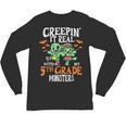 Creepin It Real Monster School 5th Grade Teacher Halloween Unisex Long Sleeve T-Shirt, trending gift Creepin It Real Monster School 5th Grade Teacher Halloween Unisex Long Sleeve T-Shirt, trending gift