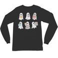 Cute Boo Ghost Reading Books Halloween Librarian Teacher Kid Unisex Long Sleeve T-Shirt, trending gift